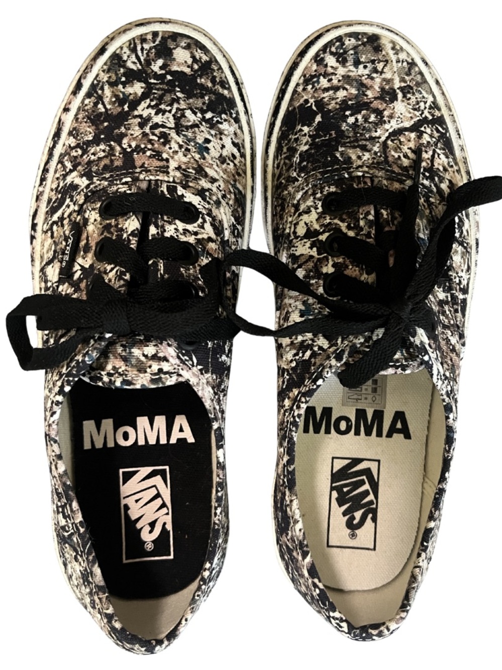 Vans MoMA Jackson Pollock Sneakers Collab Limited Edition Camo Abstract Art Low